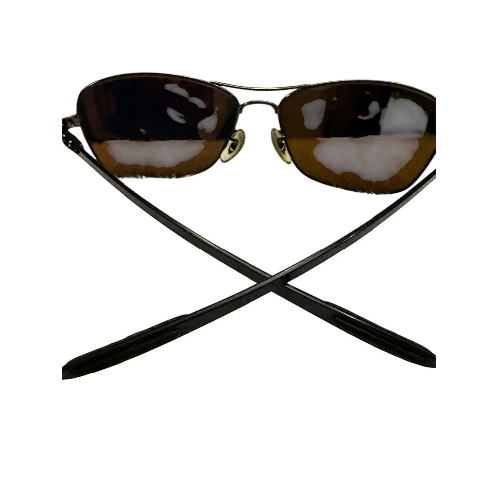 Vintage RAY BAN SUNGLASSES Circa 2005 RB8302 Made n Italy Brown Frame Amber Lens